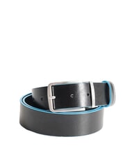 PIQUADRO BLUE SQUARE Cinturón de piel reversible, se puede acortar - Cinturones