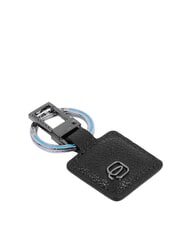 PIQUADRO BLACK SQUARE  Llavero con dije de cuero - Llaveros