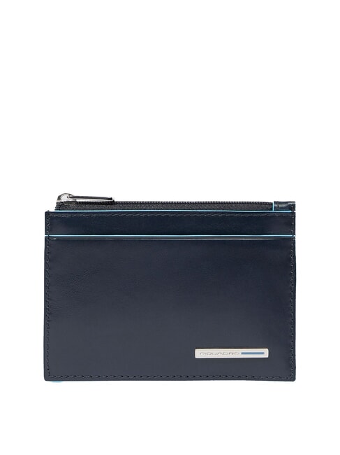 PIQUADRO BLUE SQUARE Bolsa de cuero para llaves azul - Llaveros
