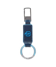 PIQUADRO BLUE SQUARE Llavero de cuero con dije - Llaveros