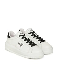 LOVE MOSCHINO ECLIPSE50 Zapatillas de cuero blanco negro - Zapatos Mujer - 1