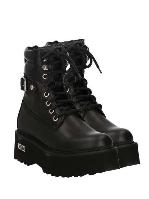 CULT ROCKY Anfibios de cuero negro - Zapatos Mujer