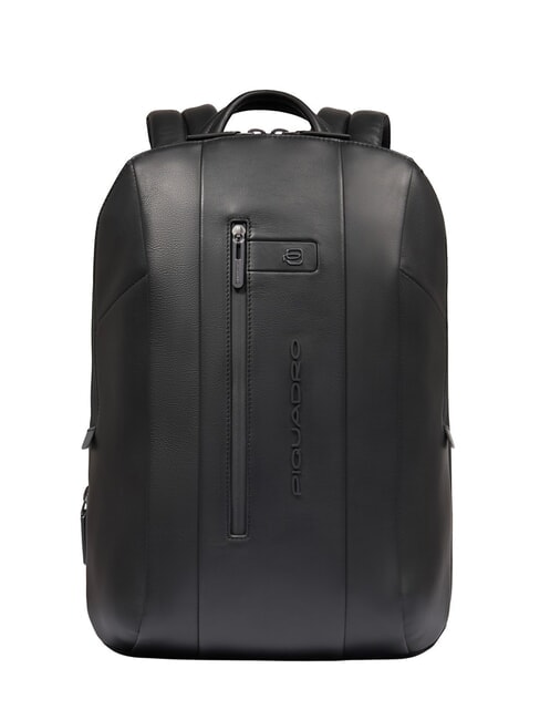PIQUADRO URBAN Mochila de cuero para portátil de 15,6" negro - Mochilas para portátil
