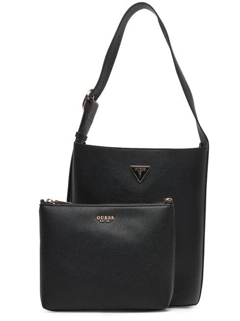 GUESS MERIDIAN 2 Bolso tipo cubo con bolsa NEGRO - Bolsos Mujer