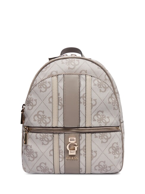 GUESS ERENIA Mochila de mujer logotipo de color topo oscuro - Bolsos Mujer