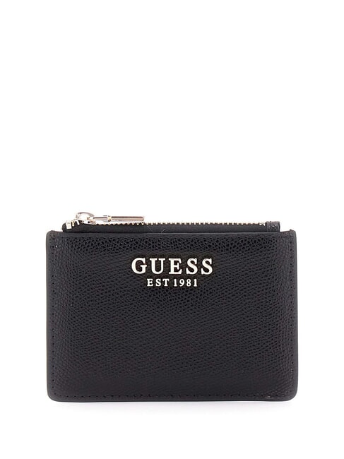 GUESS AMORETTE Tarjetero plano con cremallera NEGRO - Carteras Mujer