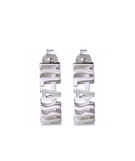 ALVIERO MARTINI PRIMA CLASSE 1CLASSE Pendientes con logo de plata - Pendientes