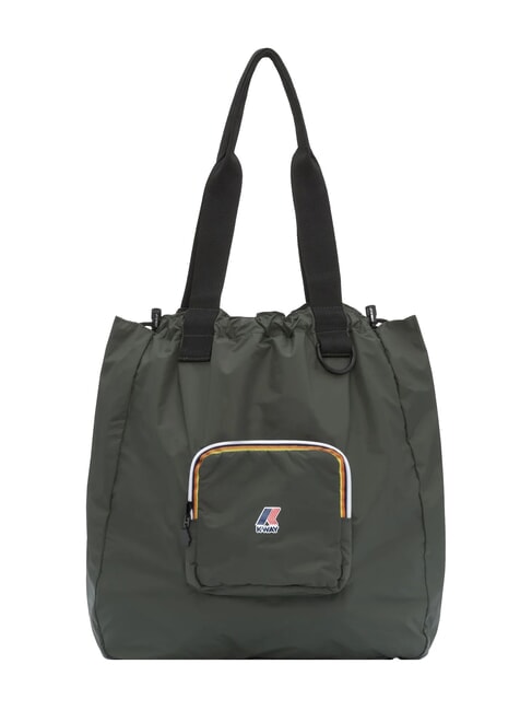 KWAY LE VRAI 4.0 VICTORINE Bolso de compras plegable para el hombro verde negruzco - Bolsos Mujer