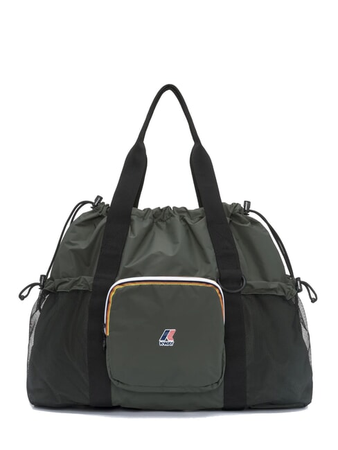 KWAY LE VRAI 4.0 JEANETTE Bolso de hombro plegable verde negruzco - Bolsos Mujer