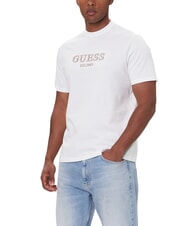 GUESS EMBROIDERY Camiseta de algod&oacute;n purwhite - camiseta - 1