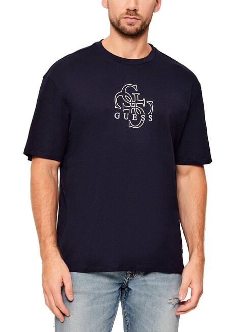 GUESS BASIC Camiseta de algodón smartblue - camiseta