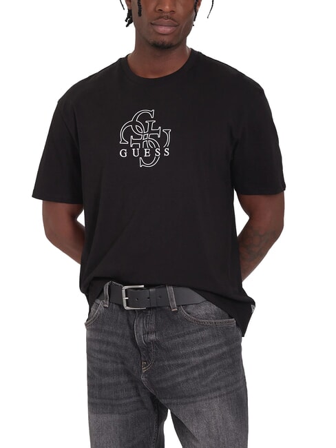 GUESS BASIC Camiseta de algodón jetbla - camiseta