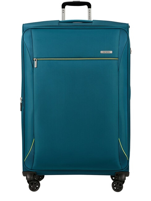 SAMSONITE BASE BREEZE Carro extra grande y expandible petrolblue - Trolley Semirrígidos