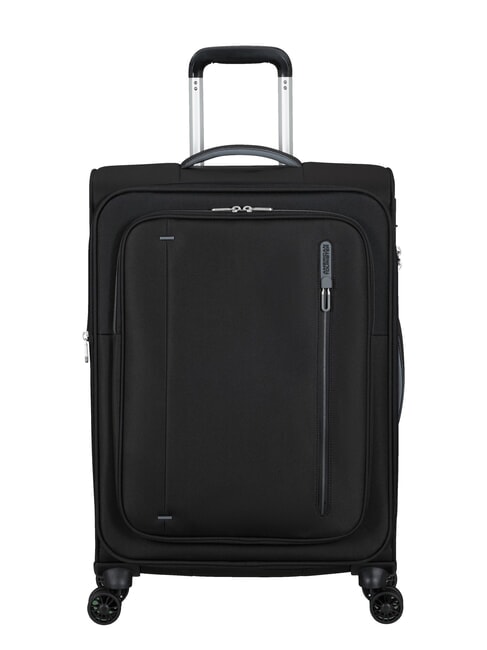 AMERICAN TOURISTER CLOUDRIDER Carro grande expandible Jetblack - Trolley Semirrígidos