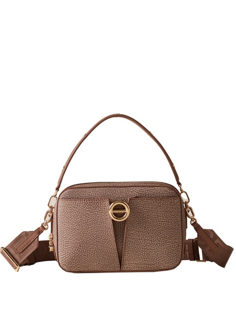 BORBONESE TULIP Mini bolso con bandolera champiñón - Bolsos Mujer