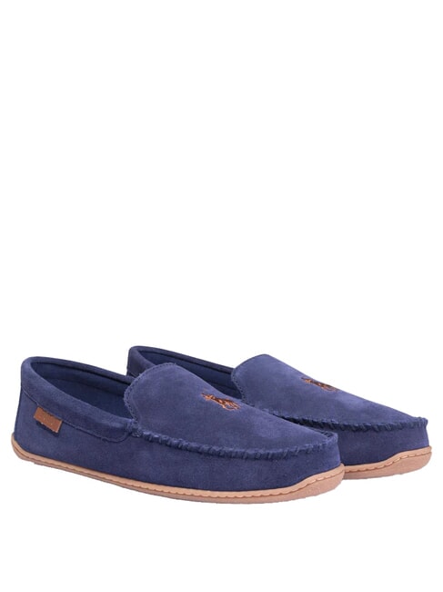 RALPH LAUREN BRENAN Mocasines de ante marina2 - Zapatos Hombre