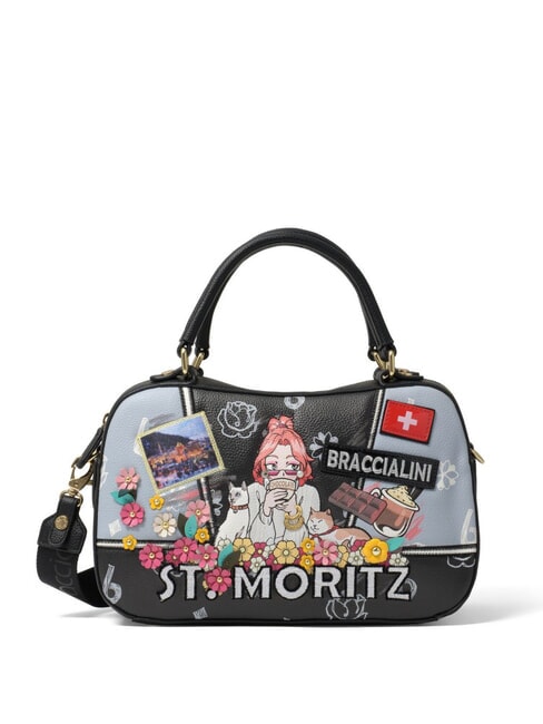 BRACCIALINI CARTOLINE Bolso de hombro con correa para el hombro multi - Bolsos Mujer