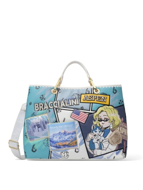 BRACCIALINI CARTOLINE Bolso de mano con bandolera multi - Bolsos Mujer