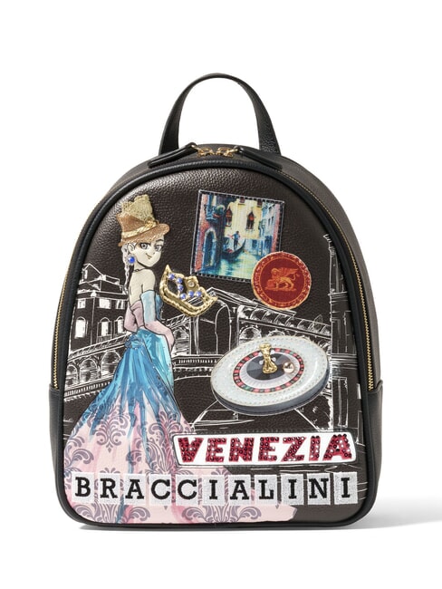 BRACCIALINI CARTOLINE Mochila redonda VENICE multi - Bolsos Mujer