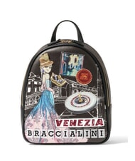 BRACCIALINI CARTOLINE Mochila redonda VENICE - Bolsos Mujer