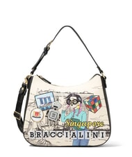 BRACCIALINI CARTOLINE SINGAPUR Bolso hobo con bandolera - Bolsos Mujer