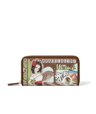 BRACCIALINI CARTOLINE Cartera grande con cremallera MEXICO - Carteras Mujer