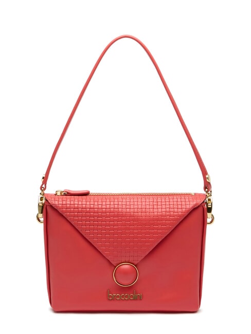BRACCIALINI NAOMI Bolso de hombro de piel rojo - Bolsos Mujer