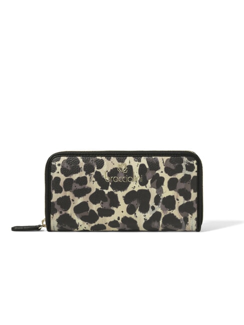BRACCIALINI BETH SPECIAL Cartera grande con cremallera leopardo - Carteras Mujer