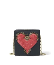 BRACCIALINI SHAPE Micro bolso con corazón y pedrería - Bolsos Mujer