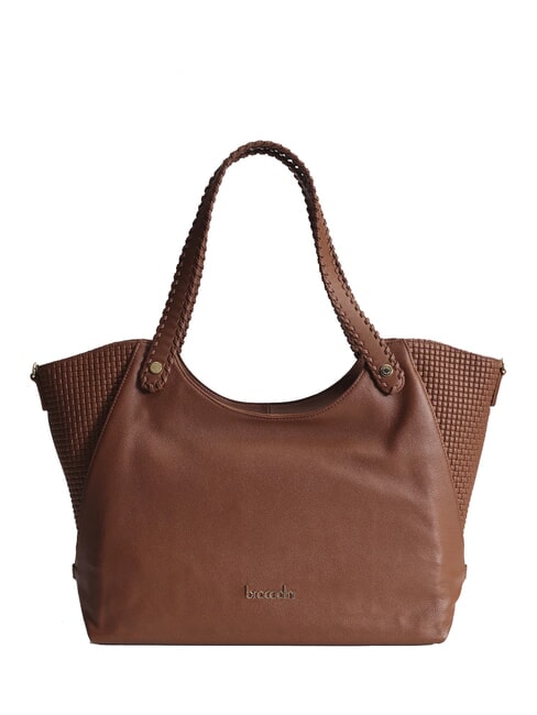 BRACCIALINI NAOMI Bolso de hombro de piel marrón - Bolsos Mujer