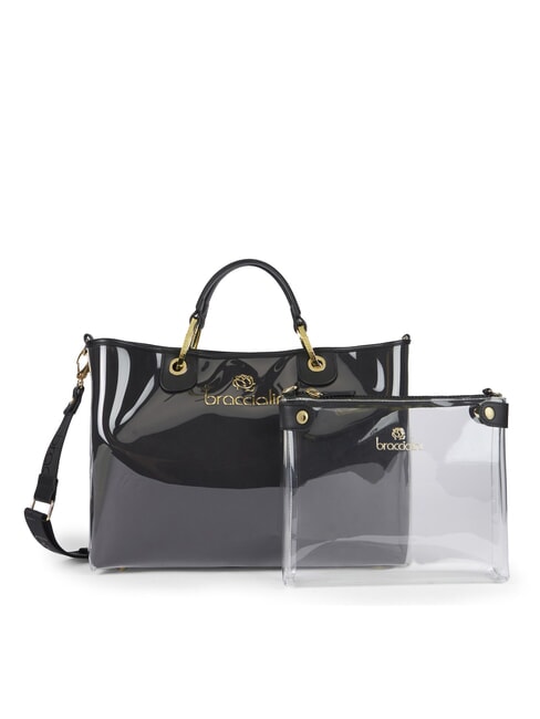 BRACCIALINI BETH JELLY Bolso brillante con bolsa negro - Bolsos Mujer