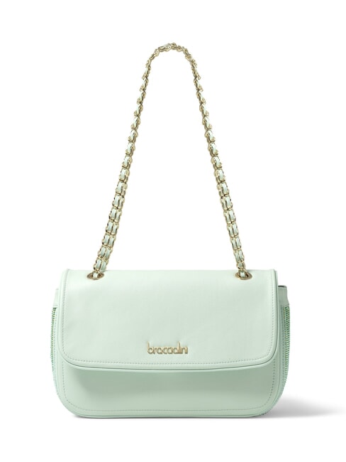 BRACCIALINI KIM Bolso convertible con malla metálica celestial - Bolsos Mujer
