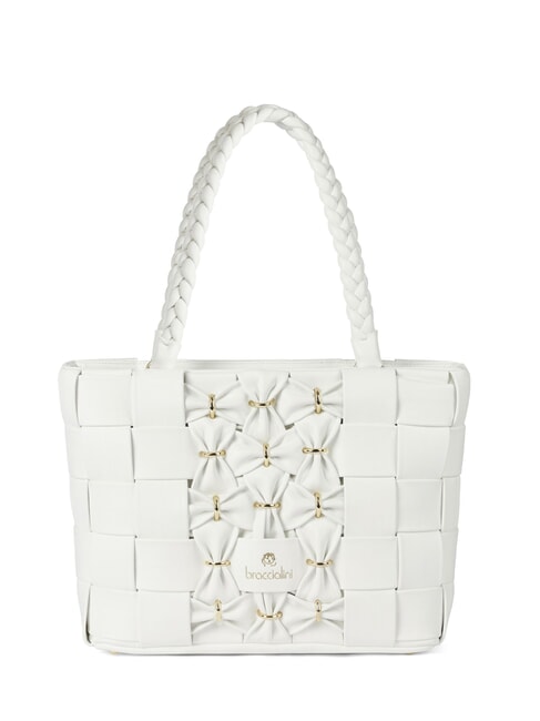 BRACCIALINI ICONS Bolso de compras de hombro blanco - Bolsos Mujer