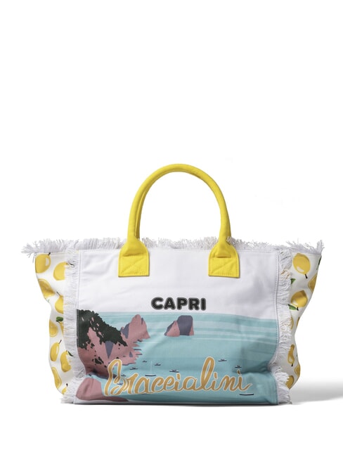 BRACCIALINI SUMMER Bolsa de lona con estampado Capri - Bolsos Mujer