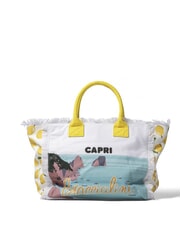 BRACCIALINI SUMMER Bolsa de lona con estampado - Bolsos Mujer