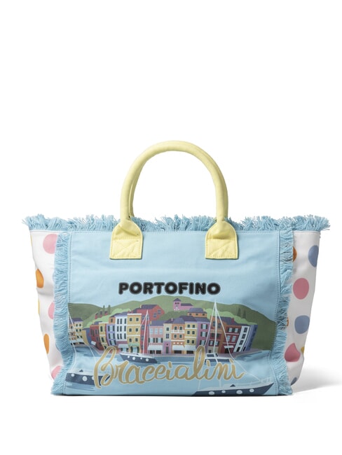 BRACCIALINI SUMMER Bolsa de lona con estampado Portofino - Bolsos Mujer