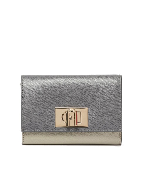 FURLA 1927 Cartera compacta en piel ares suelo+mármol c+perla y int. - Carteras Mujer