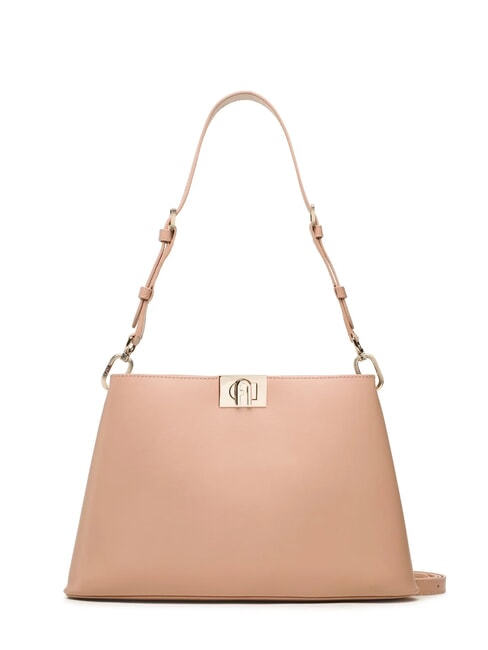 FURLA FLEUR Bolso bandolera de piel con bandolera cameos - Bolsos Mujer
