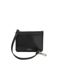 FURLA BABYLON Tarjetero de piel con llavero - Carteras Mujer