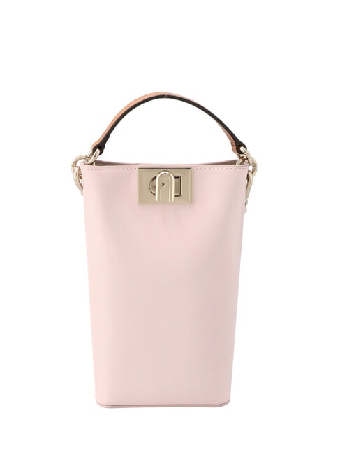 FURLA 1927 Mini bolso de cuero tipo cubo cuarzo - Bolsos Mujer