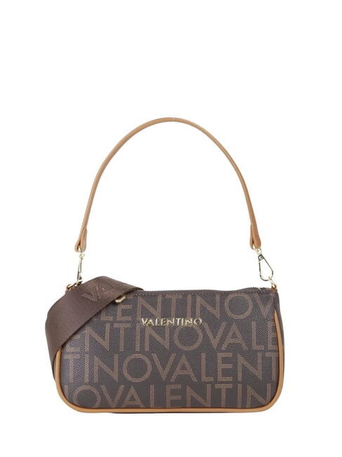MARIO VALENTINO REGINA RE Bolso bajo el brazo con estampado de logotipo por toda la superficie oscuro/natural - Bolsos Mujer