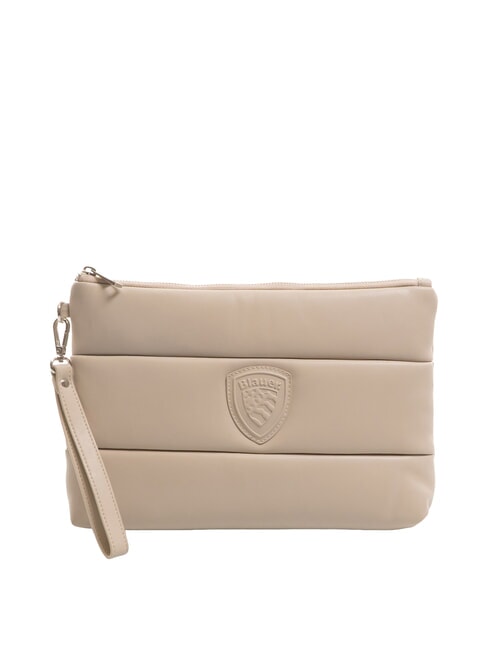 BLAUER CUSHION Bolso de mano con puño crema - Bolsos Mujer