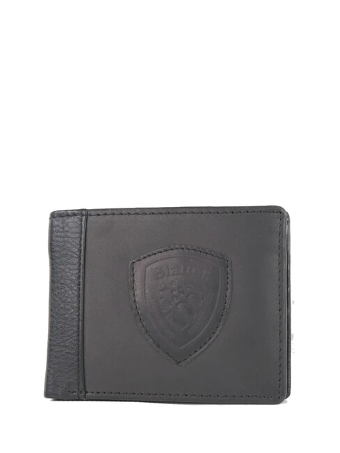 BLAUER MUST Cartera de cuero para hombre NEGRO - Carteras Hombre