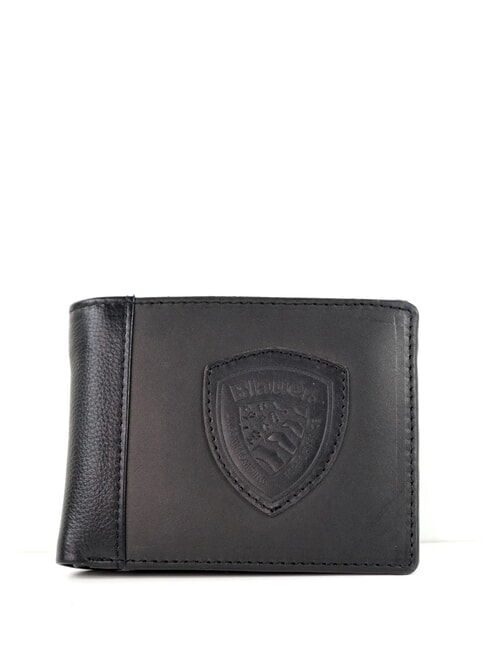 BLAUER MUST Cartera de cuero NEGRO - Carteras Hombre
