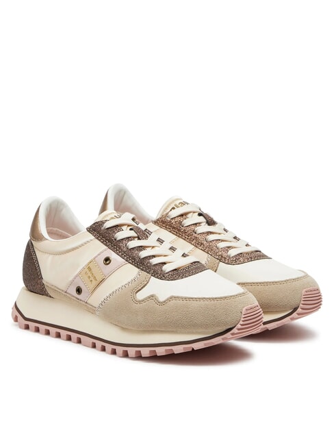 BLAUER MILLEN Zapatillas crema/bronce - Zapatos Mujer