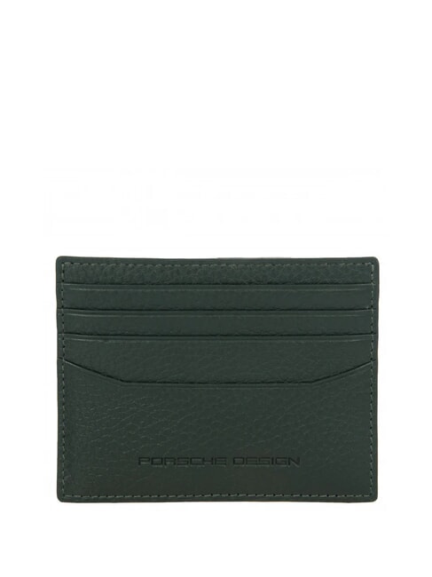 PORSCHE DESIGN BUSINESS  Tarjetero plano de piel verde - Carteras Hombre