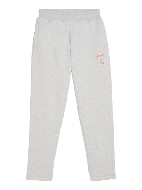 TOMMY HILFIGER TH KIDS Pantalones de chándal con logotipo nuevo gris claro jaspeado - Chándales para niños