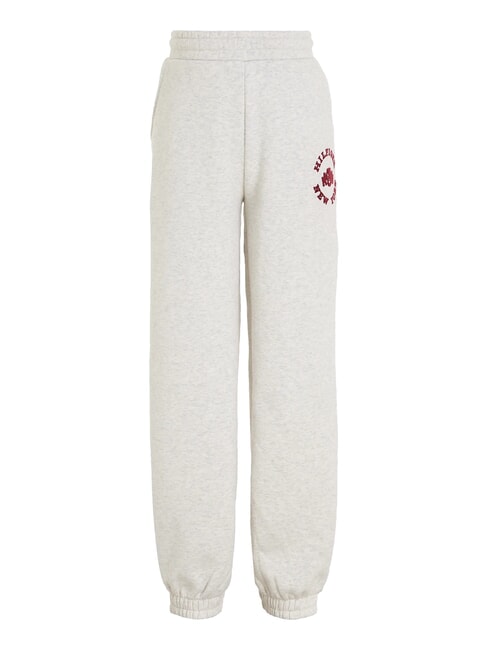 TOMMY HILFIGER TH KIDS Pantalón de chándal con escudo nuevo gris claro jaspeado - Chándales para niños