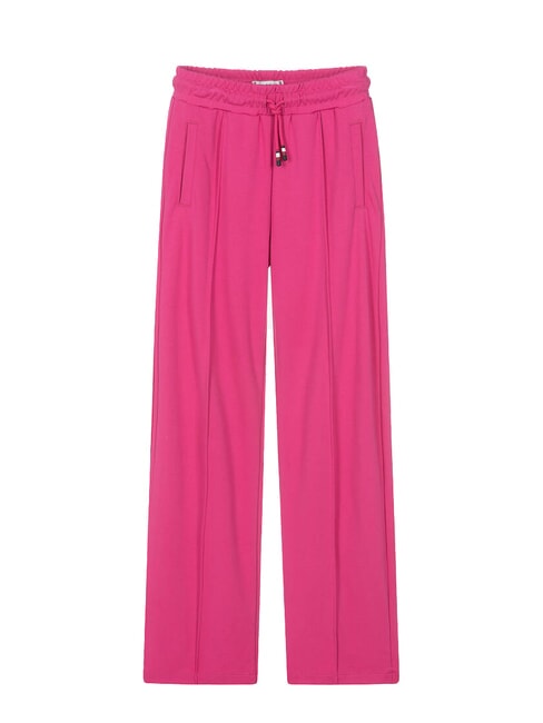 TOMMY HILFIGER TH KIDS Pantalones deportivos de pierna ancha magenta intenso - pantalones para niños