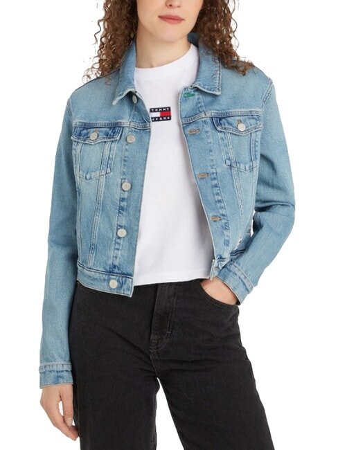TOMMY HILFIGER TH JEANS Chaqueta vaquera mezclilla clara - Chaquetas de mujer